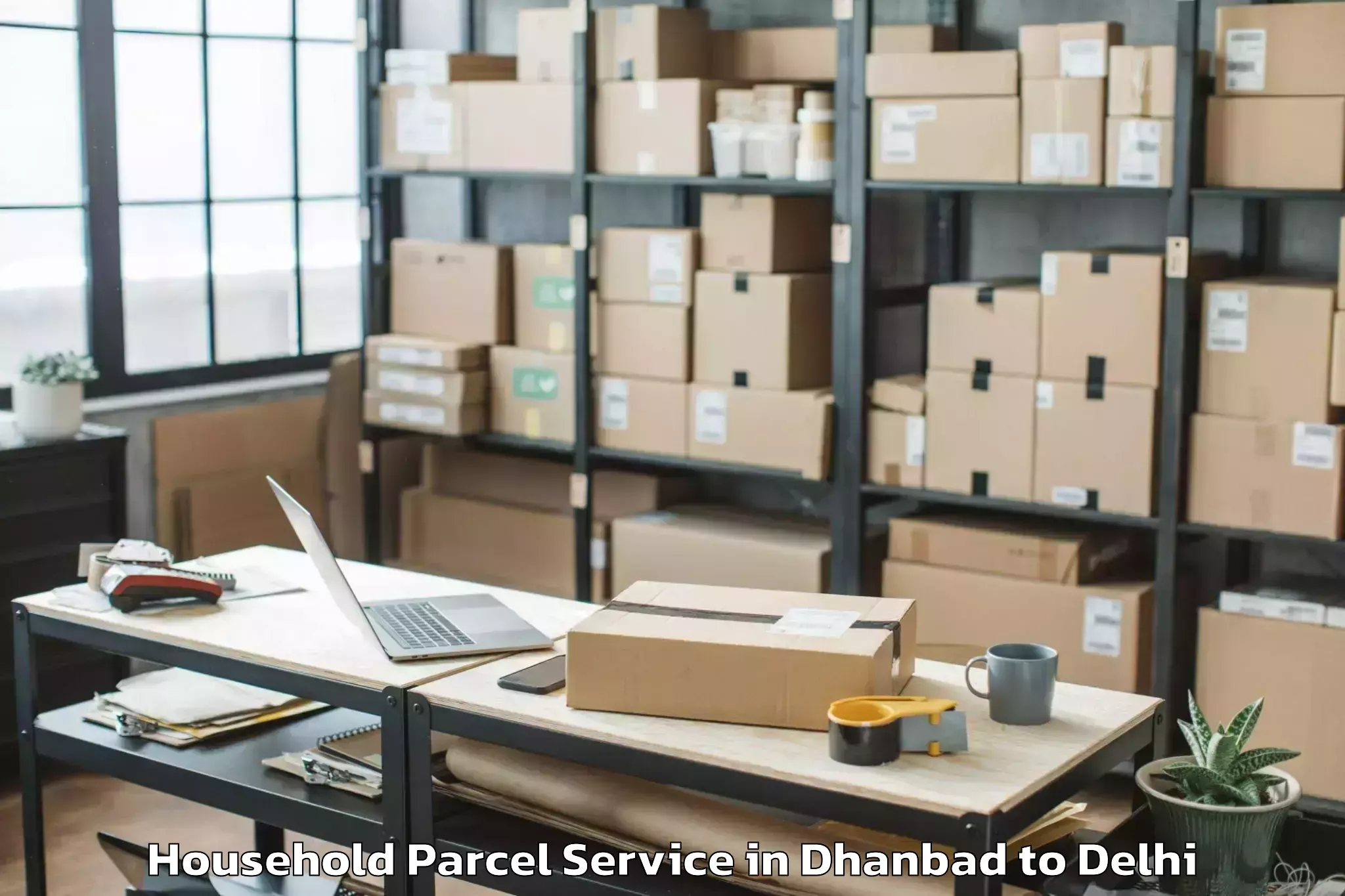 Trusted Dhanbad to Indira Gandhi International Ai Household Parcel